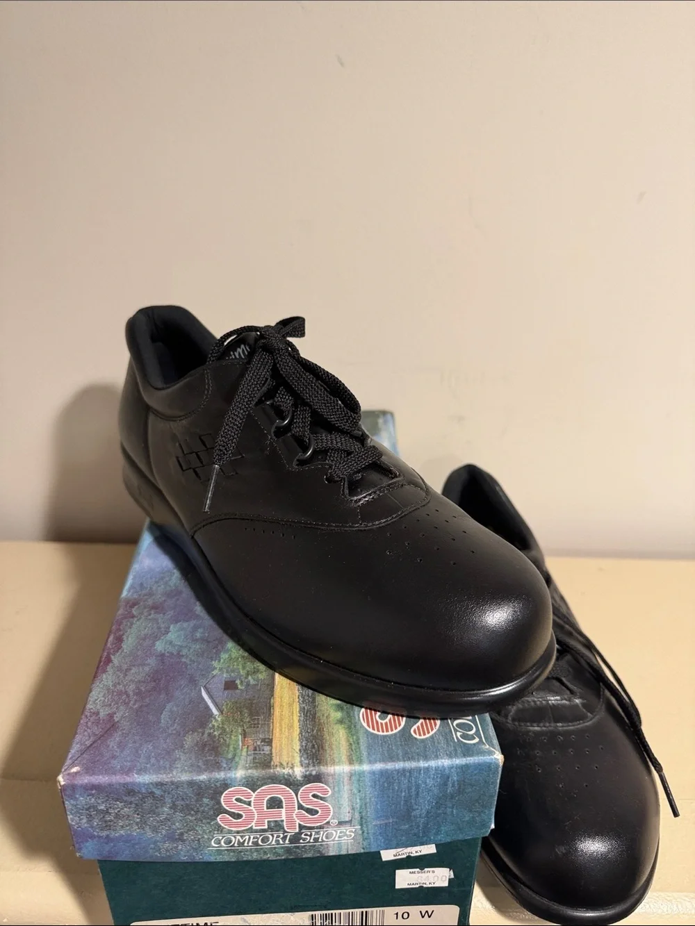 SAS Black Men’s Lace-Up Oxford Comfort Shoes